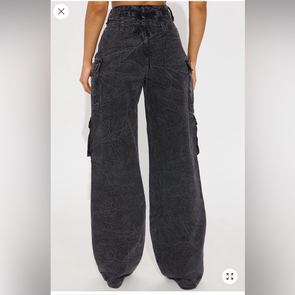 Fashion Nova Mad for you Cargo Jeans - Picture 3 of 6